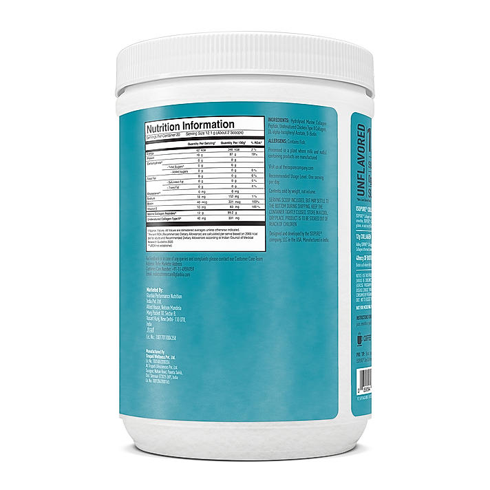 Isopure Collagen Peptides (12g/serve) with Type I,II & III Collagen