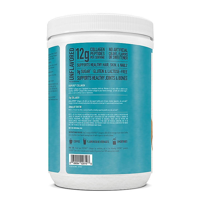 Isopure Collagen Peptides (12g/serve) with Type I,II & III Collagen