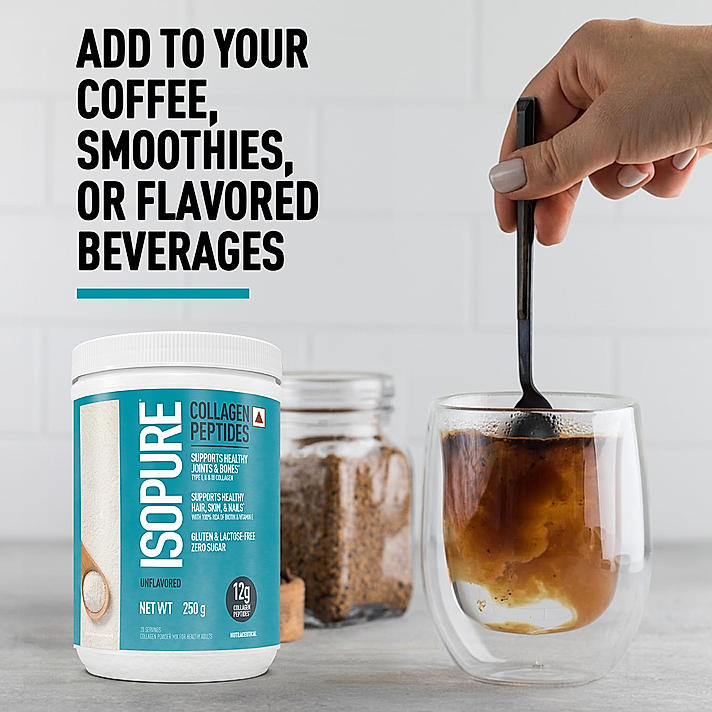 Isopure Collagen Peptides (12g/serve) with Type I,II & III Collagen