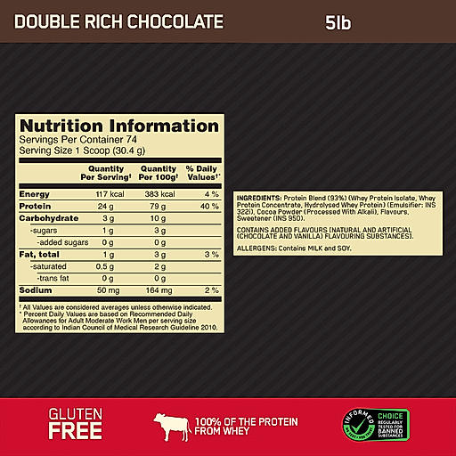 Optimum Nutrition (ON) Gold Standard 100% Whey Protein Powder
