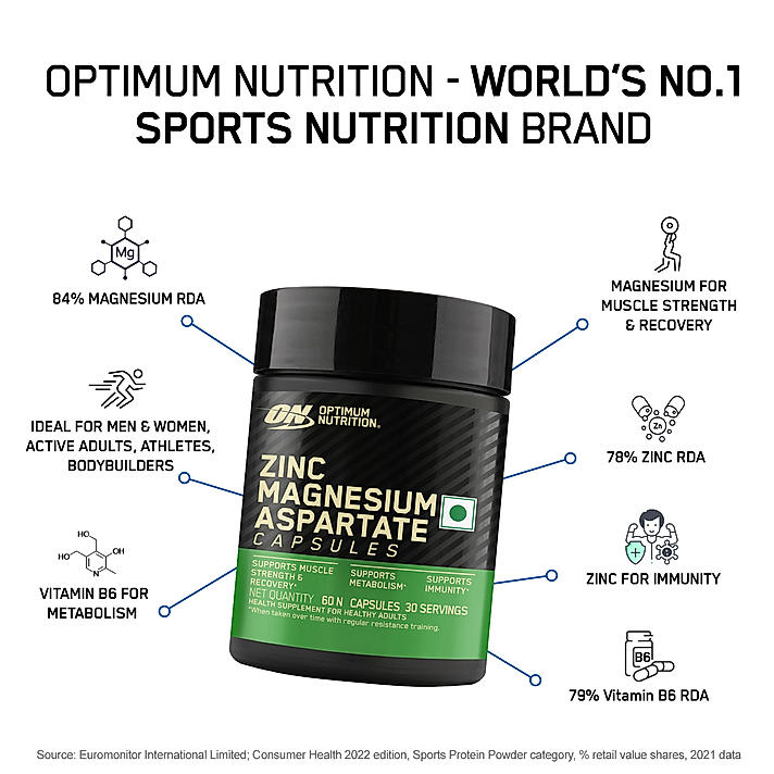 Optimum Nutrition (ON) Zinc Magnesium Aspartate (ZMA)