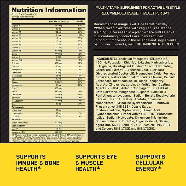 Optimum Nutrition (ON) Multivitamin For MEN