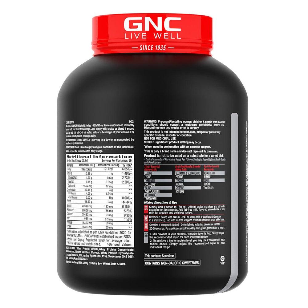 GNC AMP Gold Series 100% Whey Protein Advanced - Muscle Engine Supplement Store