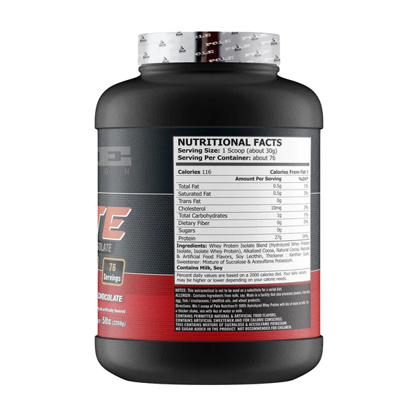 Pole Nutrition Isolate Protein - Muscle Engine Supplement Store