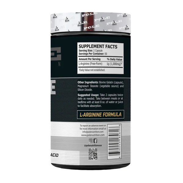 Pole Nutrition L-Arginine 1000mg - Muscle Engine Supplement Store
