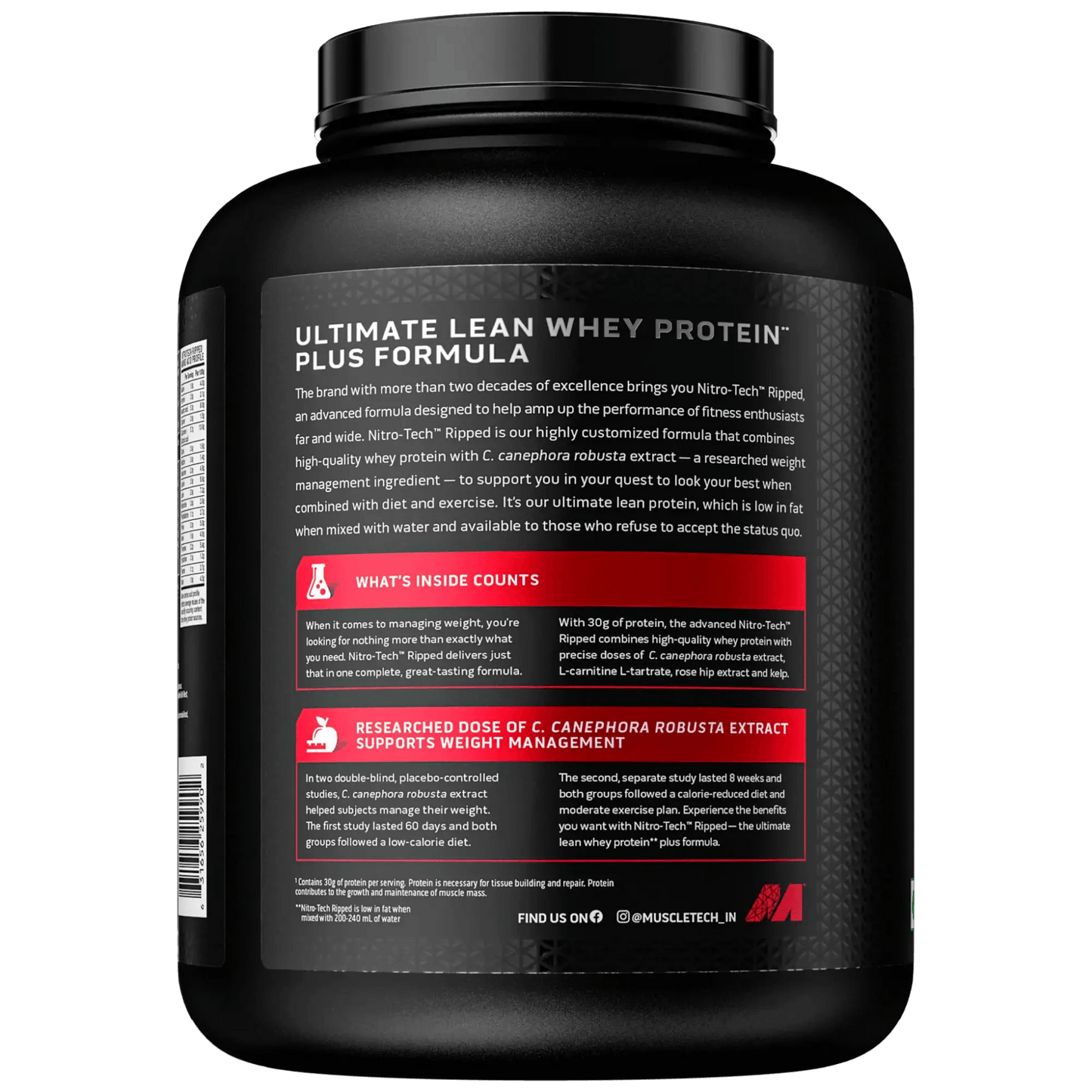 Muscletech Nitrotech Ripped Protein - Muscle Engine Supplement Store