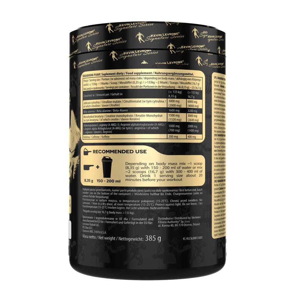 Kevin Levrone Shaaboom Pump Pre-Workout - Muscle Engine Supplement Store