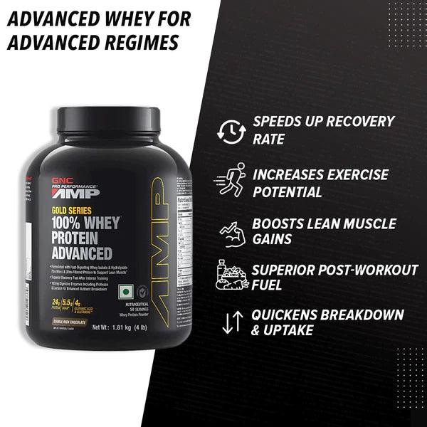 GNC AMP Gold Series 100% Whey Protein Advanced - Muscle Engine Supplement Store
