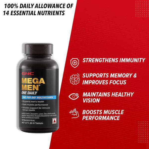 GNC Mega Men One Daily Multivitamin - Muscle Engine Supplement Store