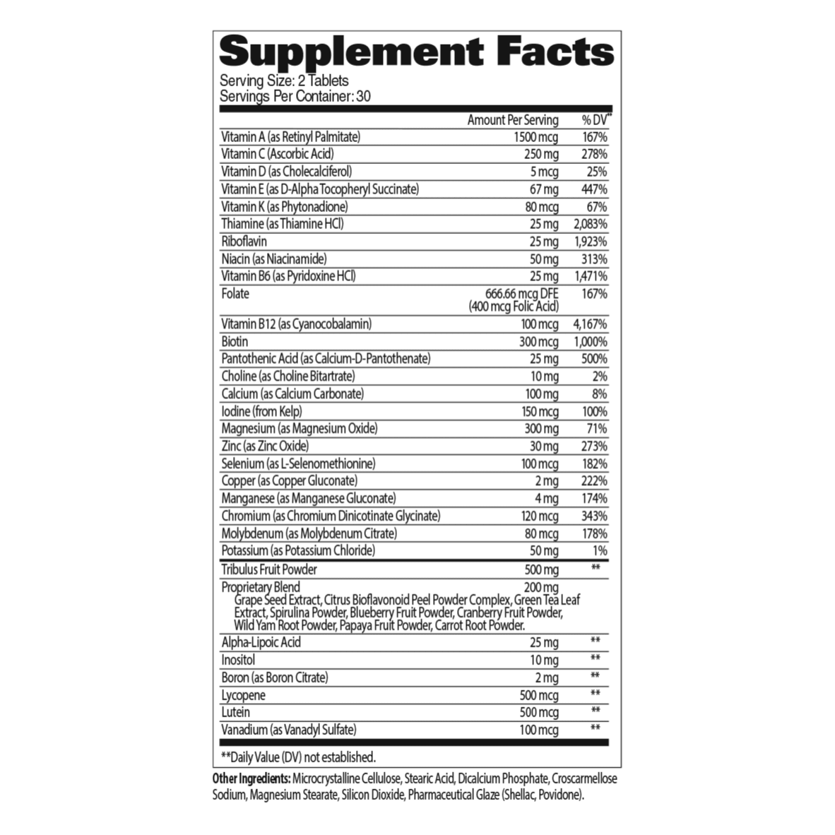 Gat Sports Multi-Test 60 Tablets - Muscle Engine Supplement Store
