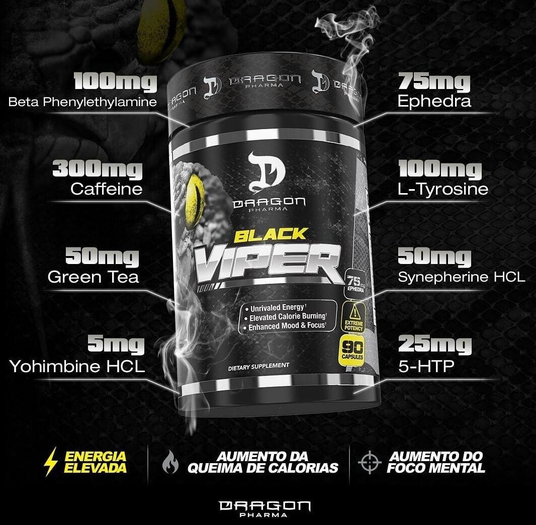 Dragon Pharma Black Viper Fat Burner - Muscle Engine Supplement Store