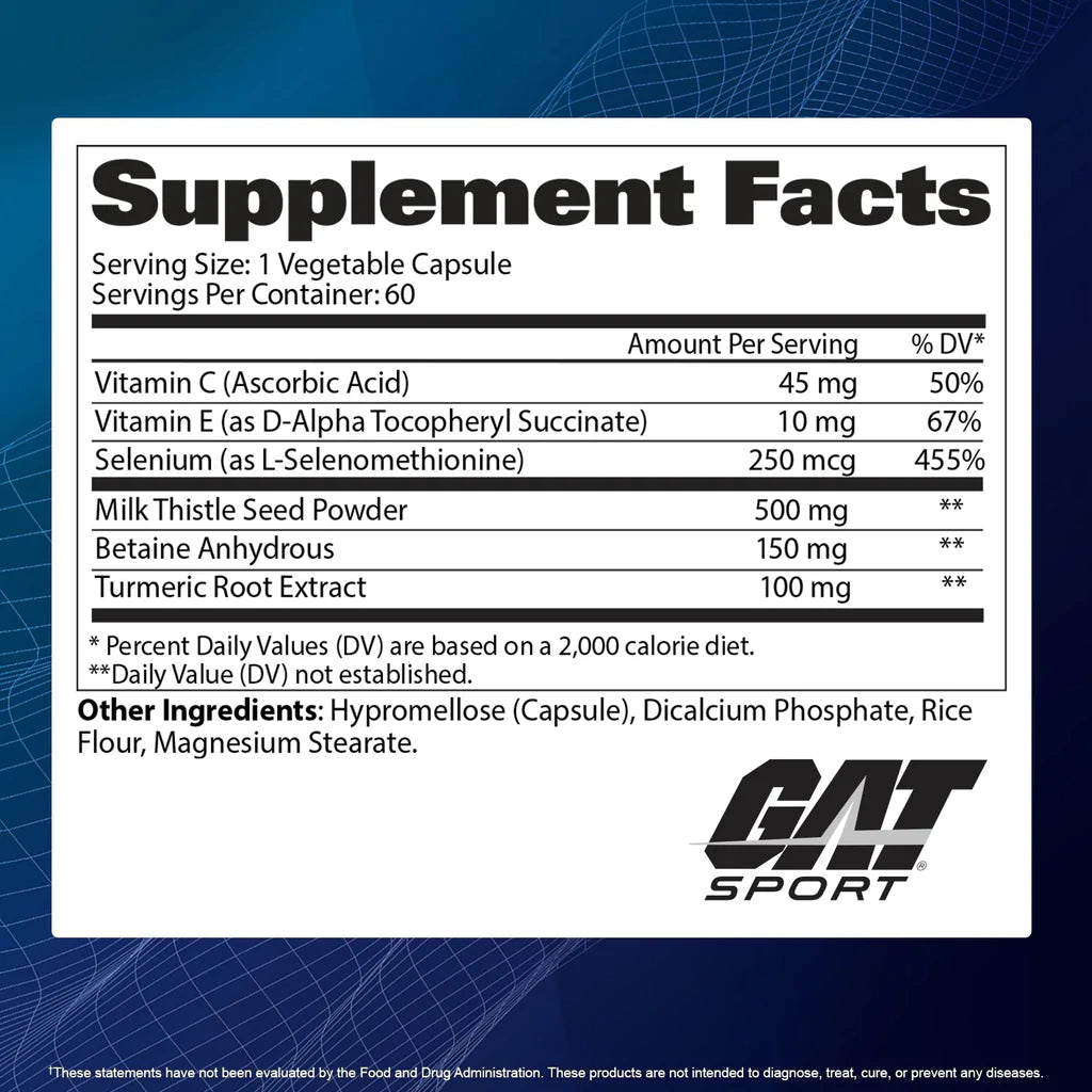 GAT Sports Liver Cleanse 60 Tablets - Muscle Engine Supplement Store