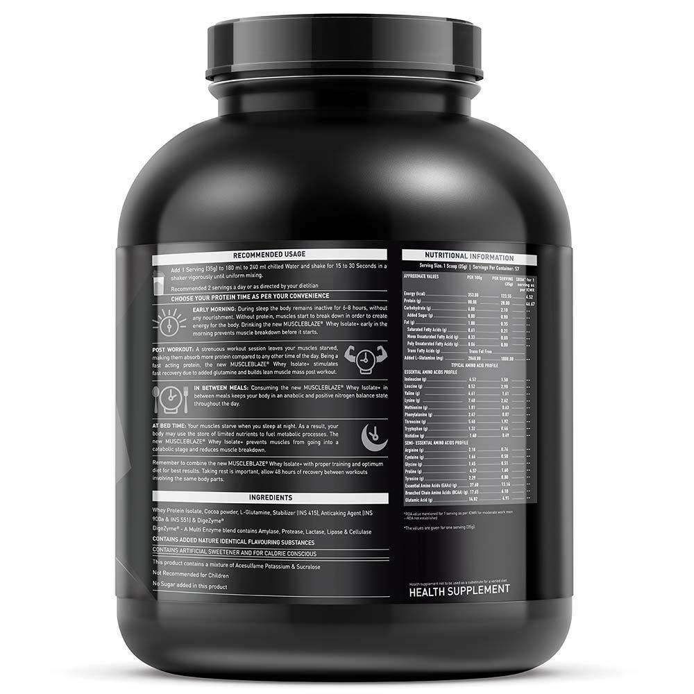 MuscleBlaze Whey Isolate + - Muscle Engine Supplement Store