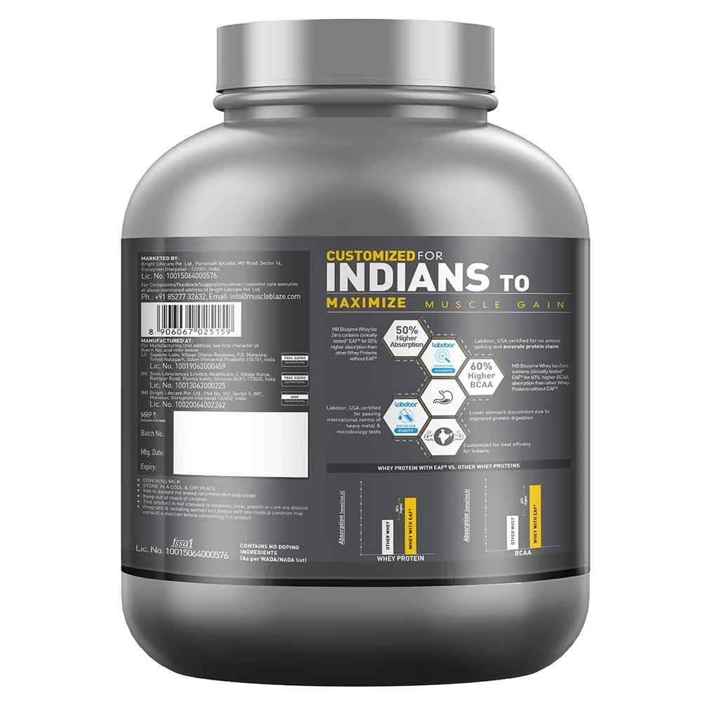 MuscleBlaze Biozyme Iso-Zero - Muscle Engine Supplement Store