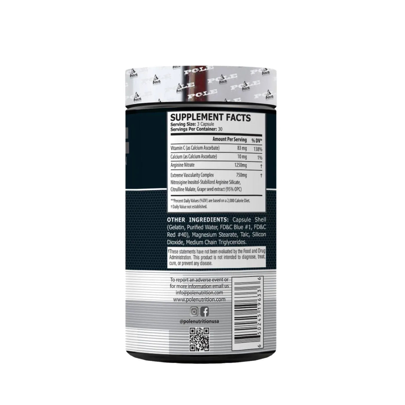 Pole Nutrition Nitric Oxide - Muscle Engine Supplement Store