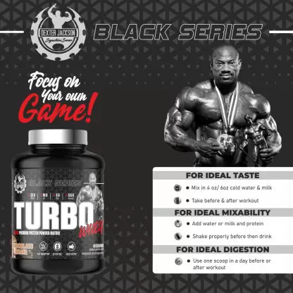 Dexter Jackson Black Series Turbo Whey - Muscle Engine Supplement Store