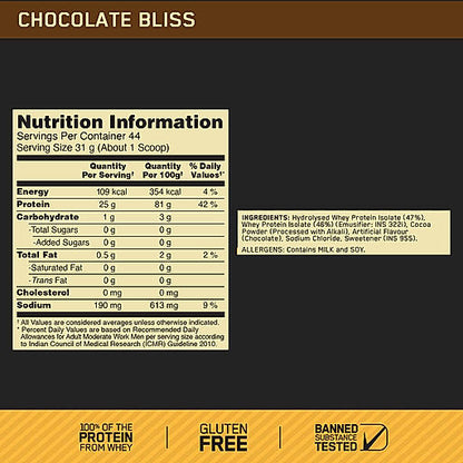 Optimum Nutrition (ON) Gold Standard 100% Isolate