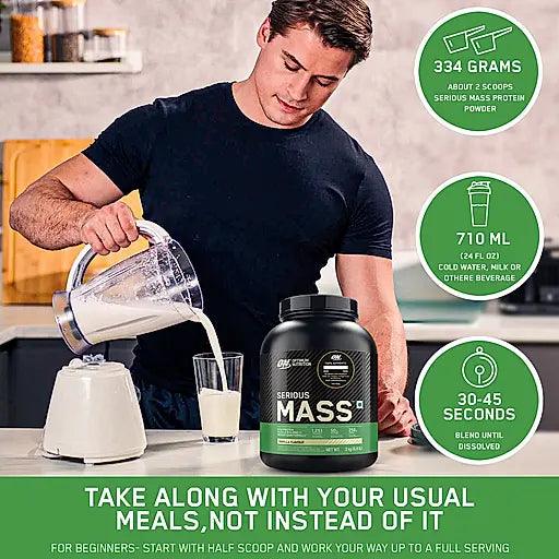 Optimum Nutrition (ON) Serious Mass Weight Gainer Powder - Muscle Engine Supplement Store