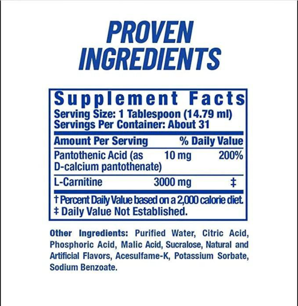 Ronnie Coleman signature series L-Carnitine liquid 3000MG