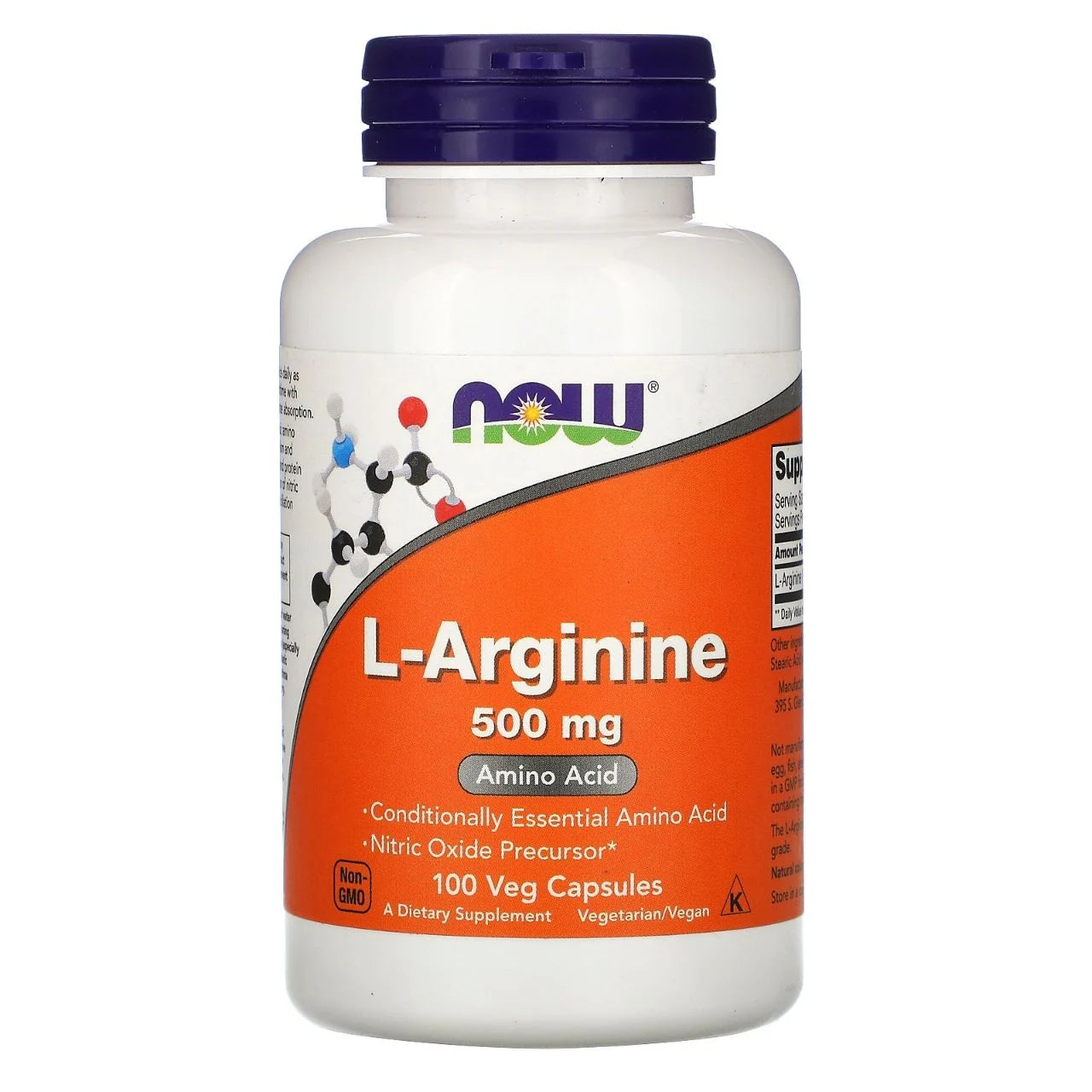 Now Foods L-Arginine 500mg - Muscle Engine Supplement Store