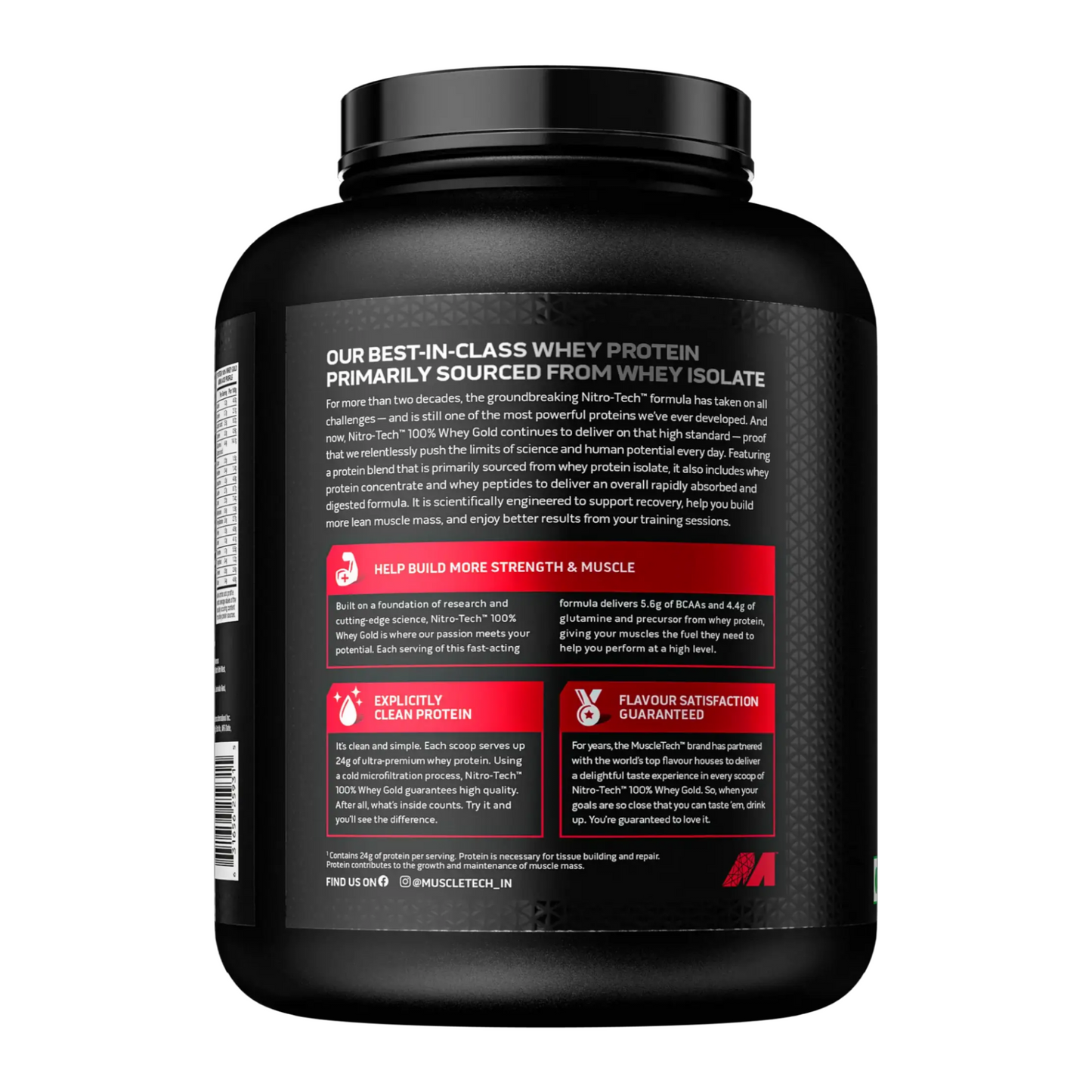 Muscletech Nitrotech 100% Whey Gold Protein - Muscle Engine Supplement Store