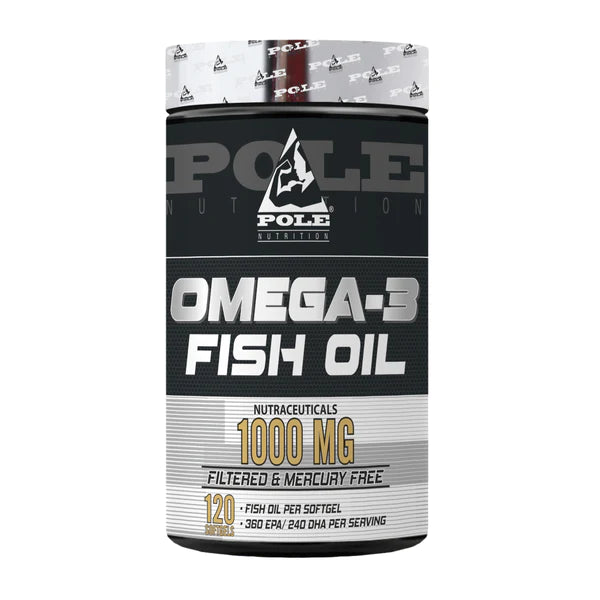 Pole Nutrition Omega-3 Fish Oil 1000mg, 120 Softgels - Muscle Engine Supplement Store