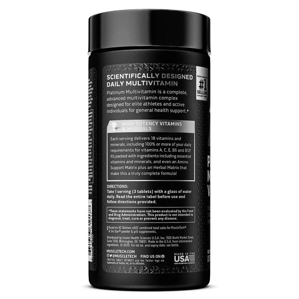 Muscletech Platinum Multivitamin - Muscle Engine Supplement Store