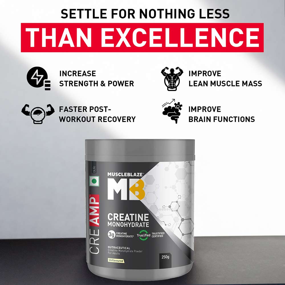 MuscleBlaze Creatine Monohydrate CreAMP