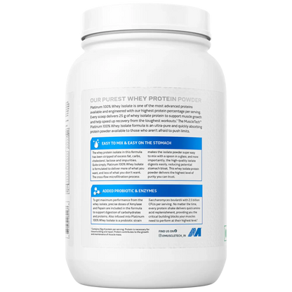 Muscletech Platium 100% Whey Isolate - Muscle Engine Supplement Store