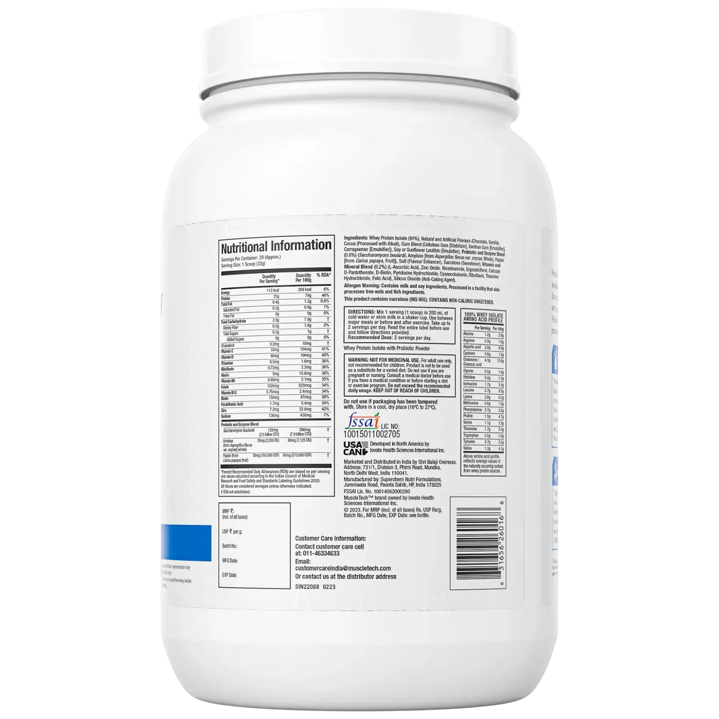 Muscletech Platium 100% Whey Isolate - Muscle Engine Supplement Store