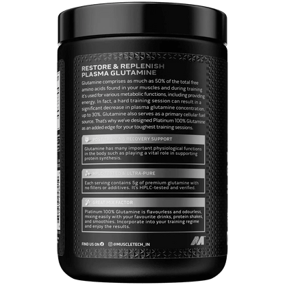 Muscletech Platinum 100% Glutamine - Muscle Engine Supplement Store