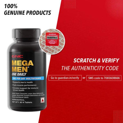 GNC Mega Men One Daily Multivitamin - Muscle Engine Supplement Store