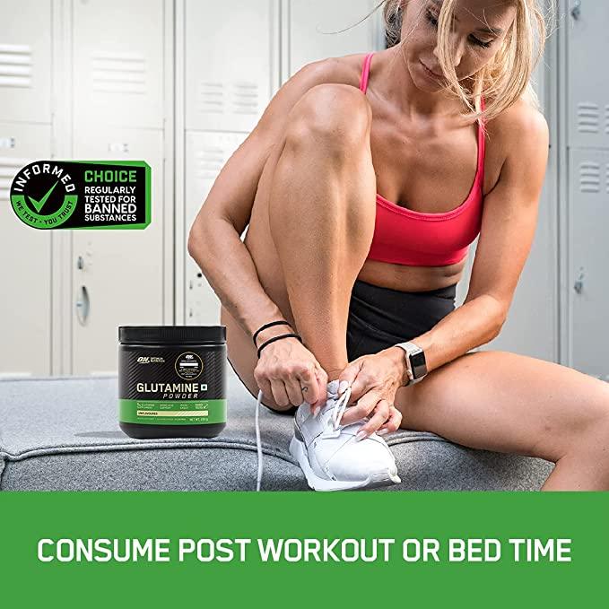 Optimum Nutrition (ON) Glutamine Powder - Muscle Engine Supplement Store