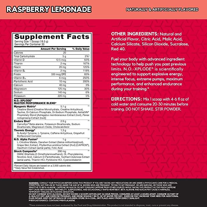 BSN N.O.-XPLODE Pre-workout - Muscle Engine Supplement Store