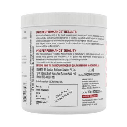 GNC Pro Performance Creatine Monohydrate - Muscle Engine Supplement Store