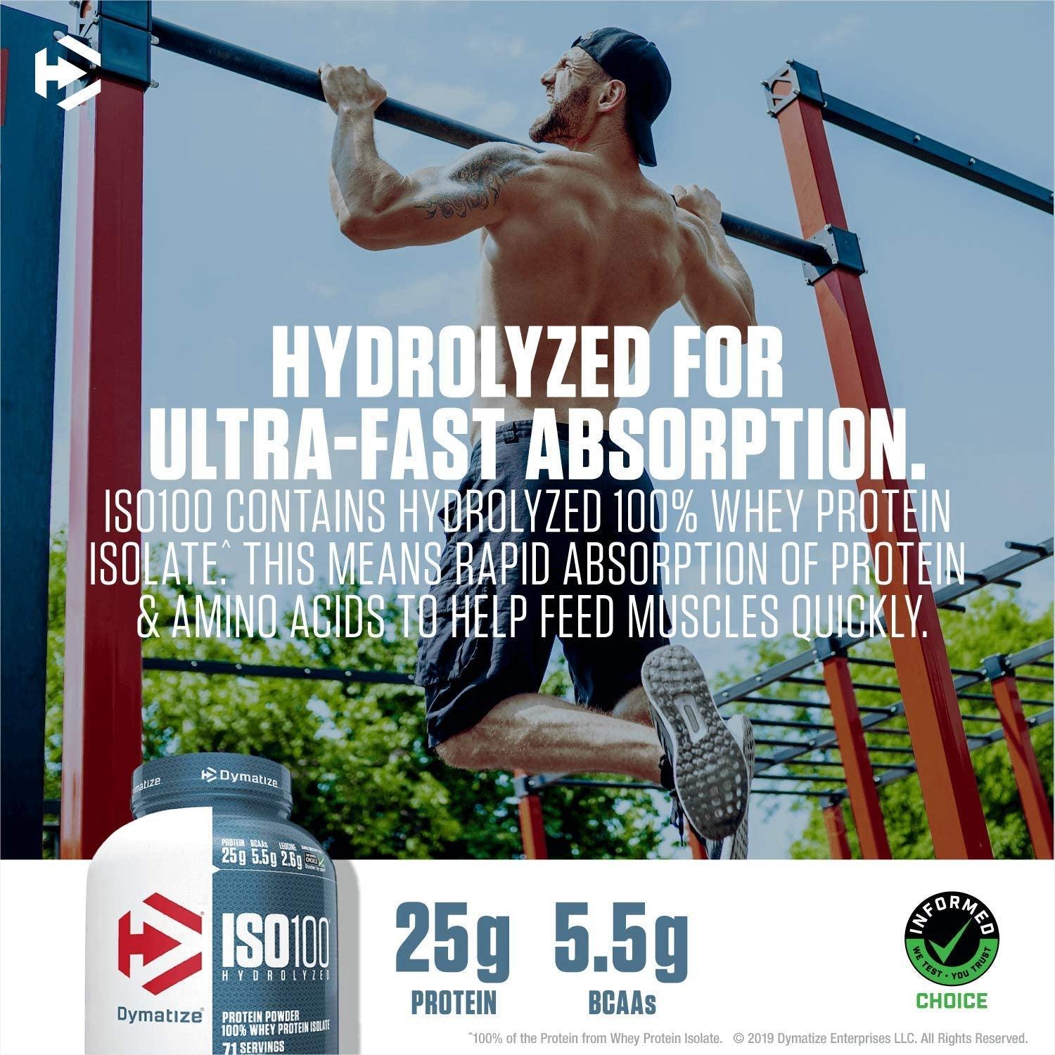 Dymatize Iso100 Hydrolyzed Whey Protein - Muscle Engine Supplement Store