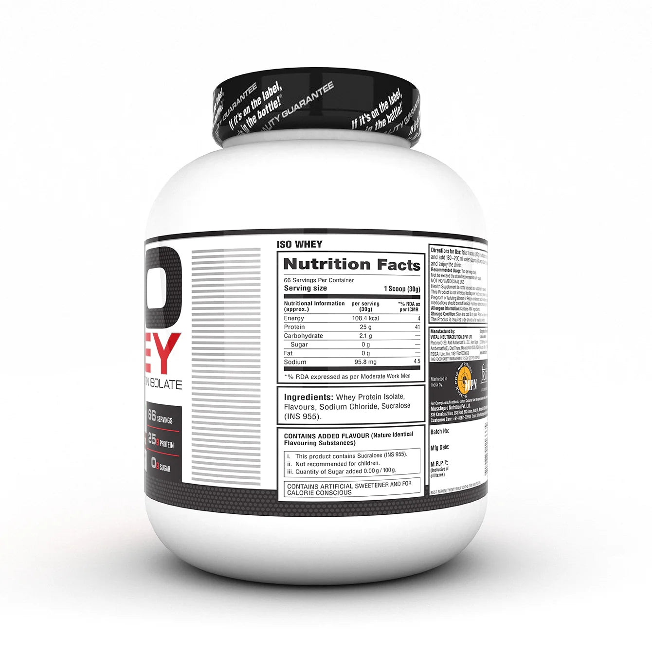 Labrada ISO 100% Whey Protein Isolate - Muscle Engine Supplement Store