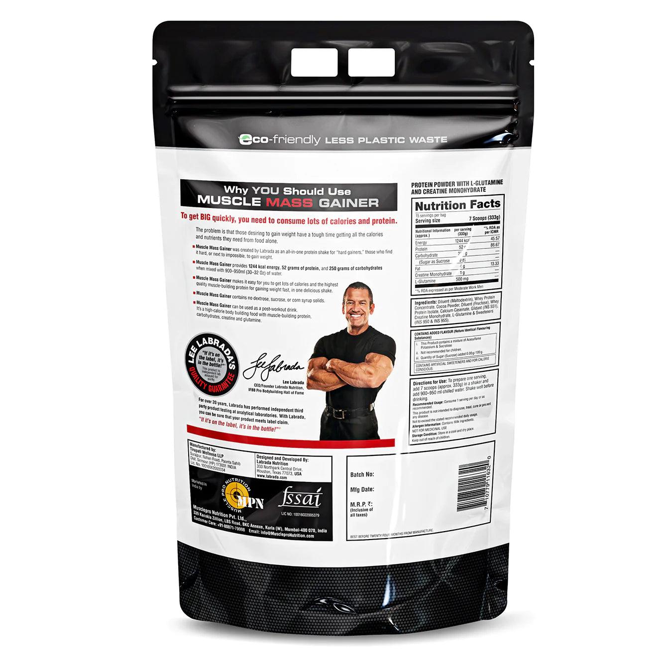 Labrada Nutrition Muscle Mass Gainer - Muscle Engine Supplement Store