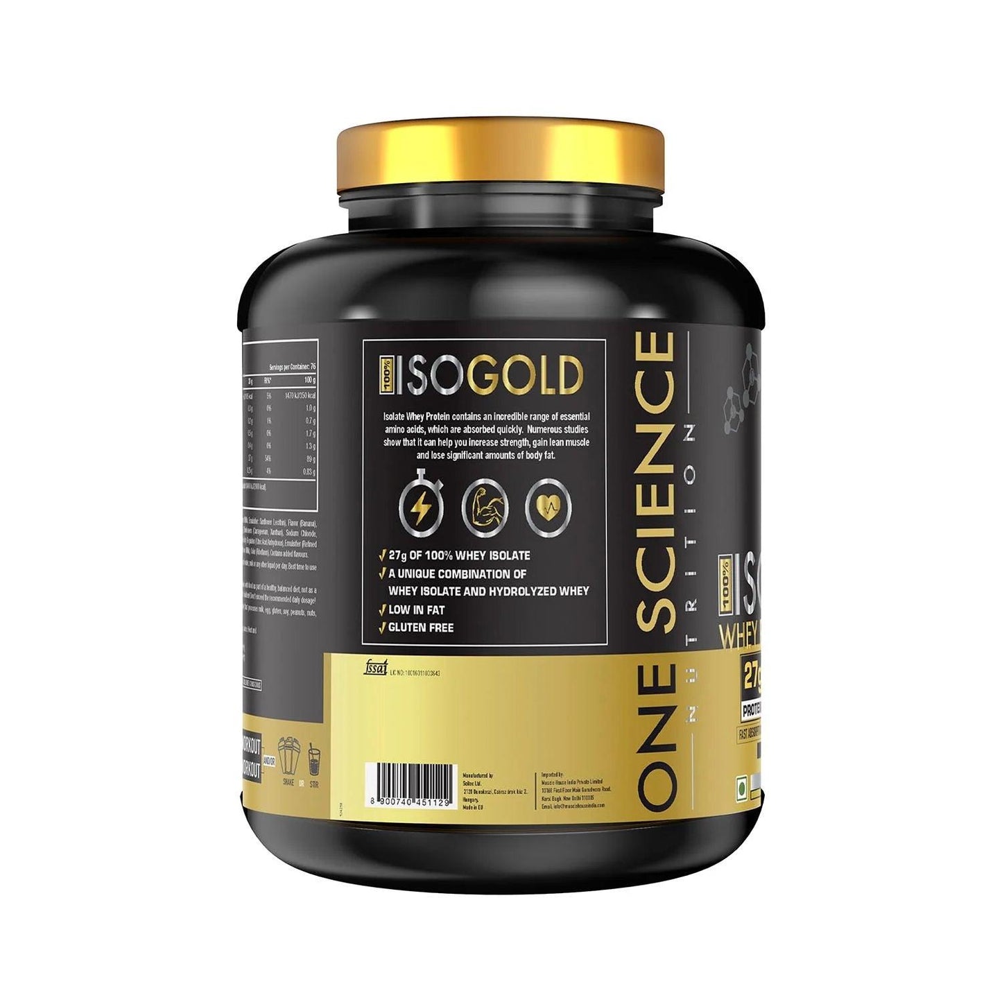 One Science Nutrition Iso Gold Whey Protein - Muscle Engine Supplement Store