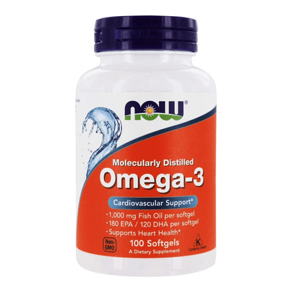 Now Foods Omega-3 Fish Oil - Muscle Engine Supplement Store