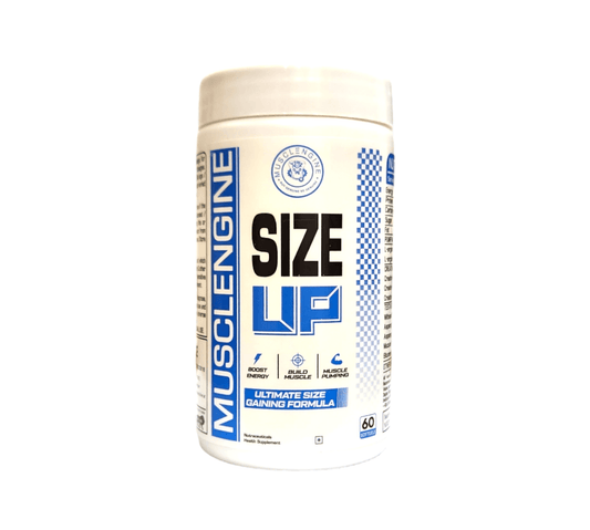 MUSCLE ENGINE SIZE UP POWERFUL MUSCLE BUILDING FORMULA WITH CREATINE AND NATURAL TEST BOOSTER - Muscle Engine Supplement Store