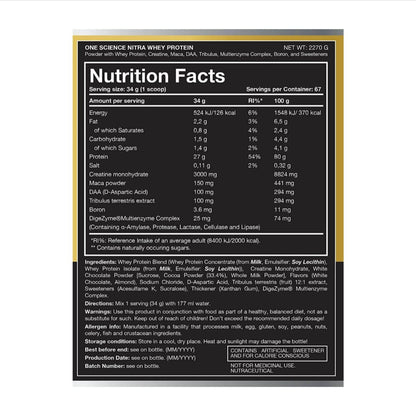 One Science Nutrition Nitra Whey Protein - Muscle Engine Supplement Store