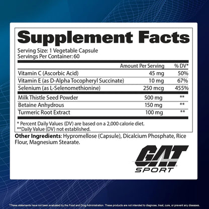 GAT Sports Liver Cleanse 60 Tablets - Muscle Engine Supplement Store