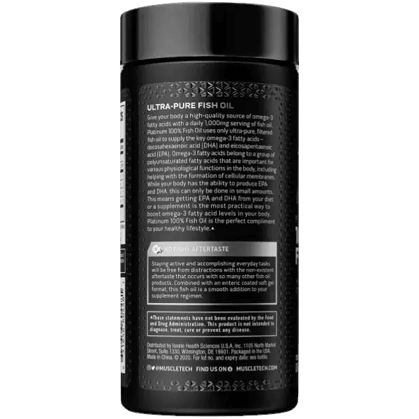 Muscletech Platinum 100% Omega Fish Oil - Muscle Engine Supplement Store