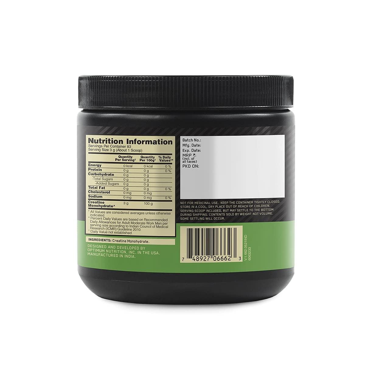 Optimum Nutrition (ON) Micronized Creatine Monohydrate Powder - Muscle Engine Supplement Store