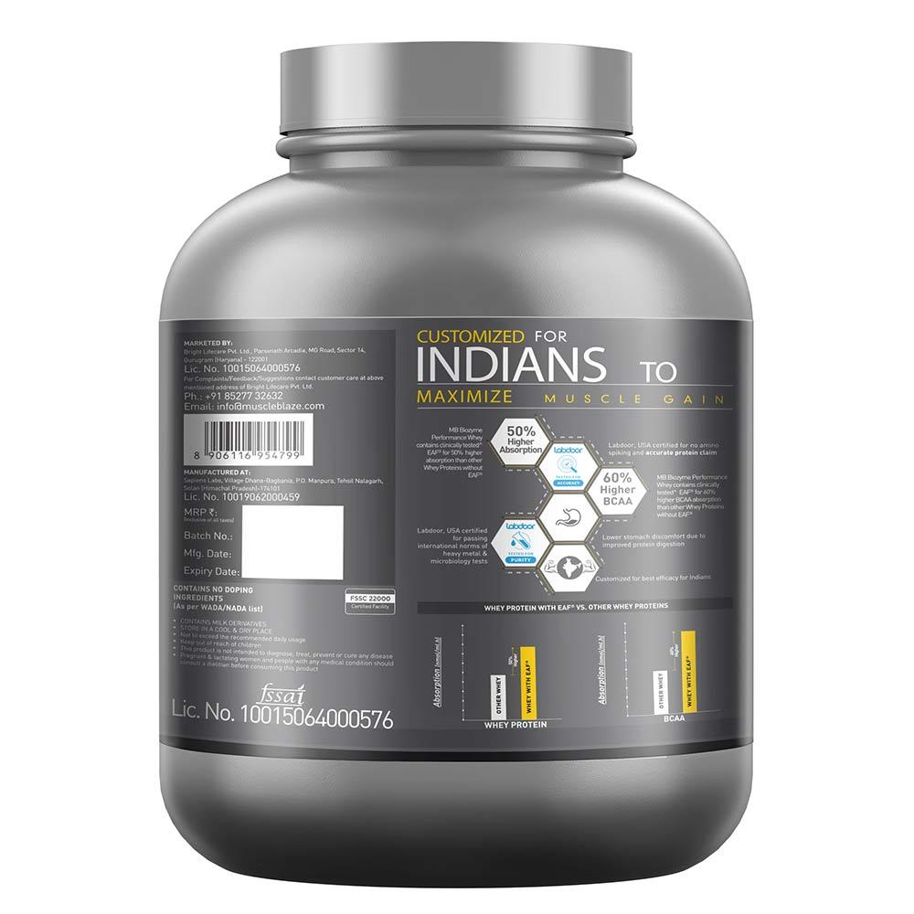 MuscleBlaze Biozyme Performance Whey - Muscle Engine Supplement Store