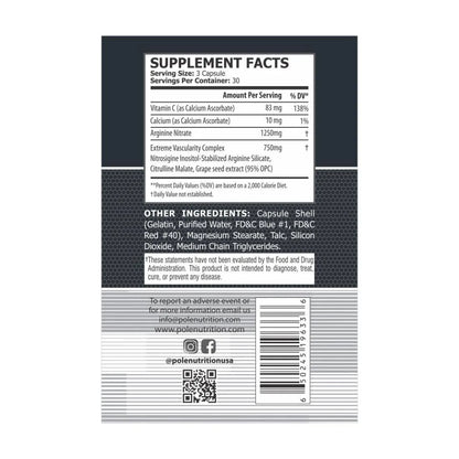 Pole Nutrition Nitric Oxide - Muscle Engine Supplement Store