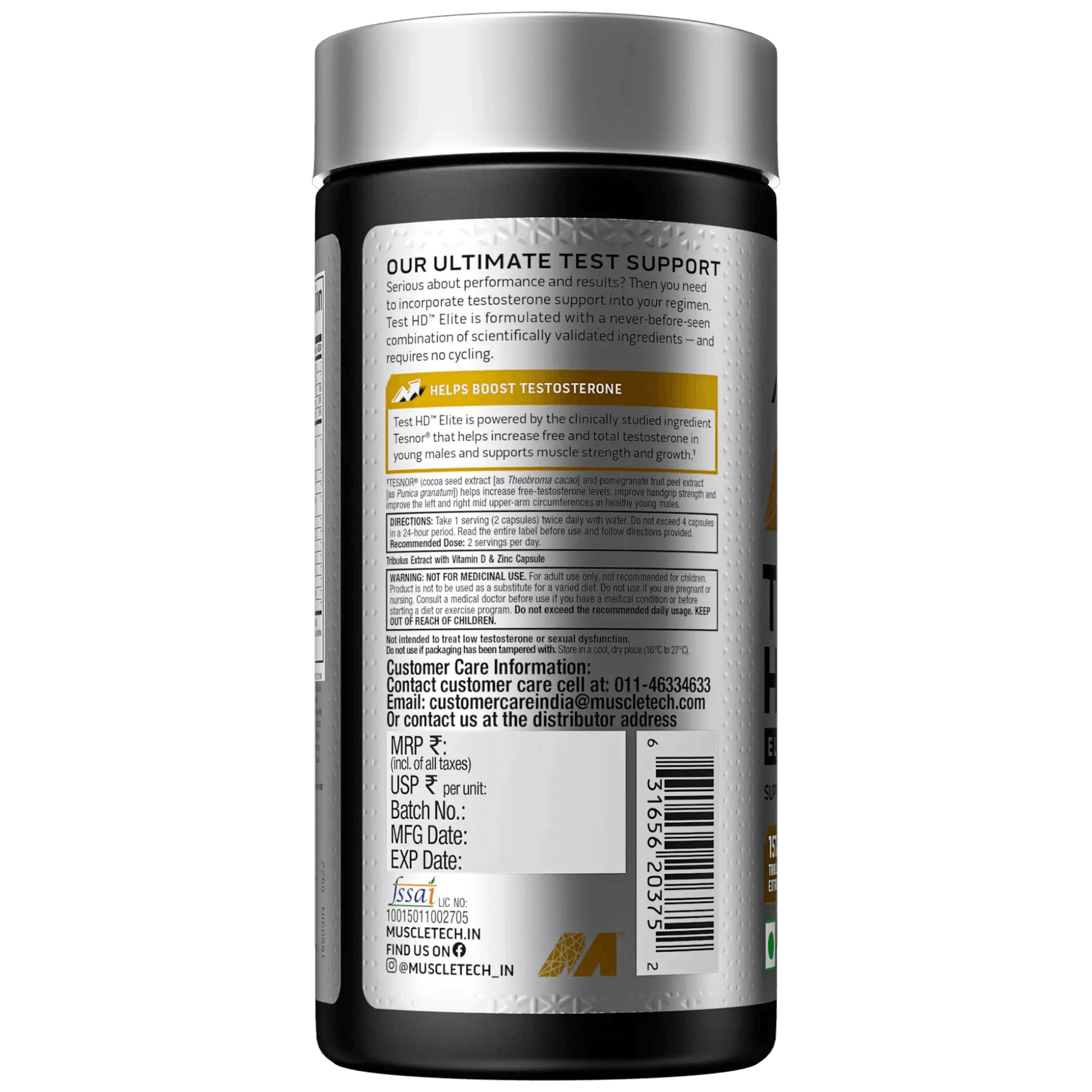 Muscletech Test-HD Elite - Muscle Engine Supplement Store