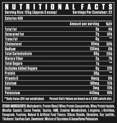 Dexter Jackson Black Series Anabolic Mass Gainer - Muscle Engine Supplement Store
