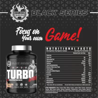 Dexter Jackson Black Series Turbo Whey - Muscle Engine Supplement Store